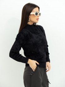 Свитер ISSA Plus модель WN20-376_black Фото