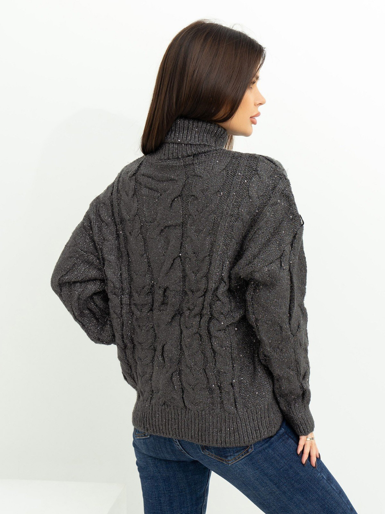 Светр ISSA Plus модель WN20-377_black Фото