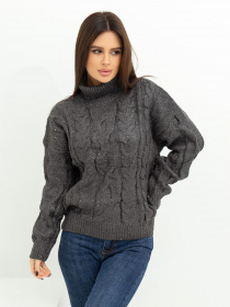 Светр ISSA Plus модель WN20-377_black Фото