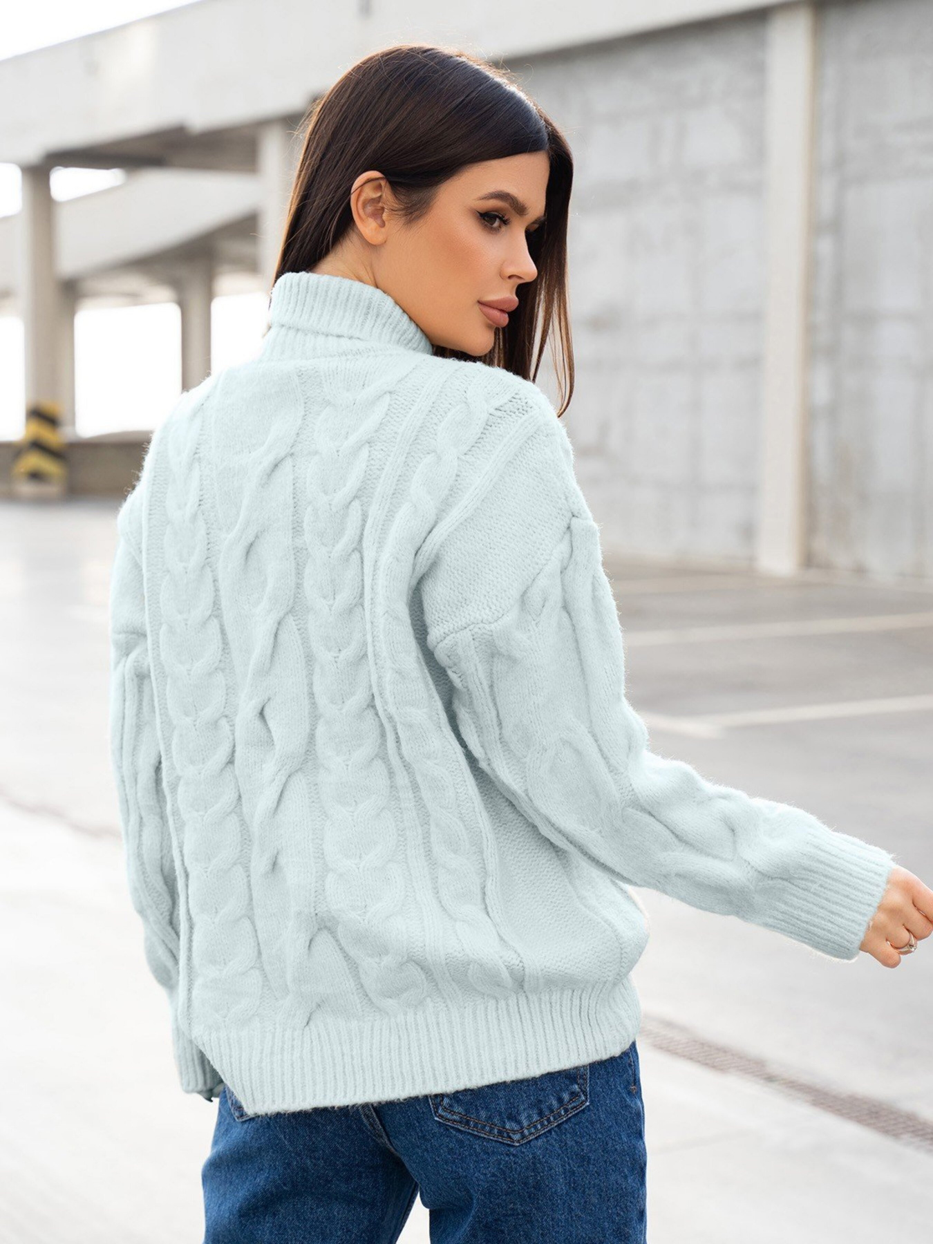 Свитер ISSA Plus модель WN20-378_blue Фото