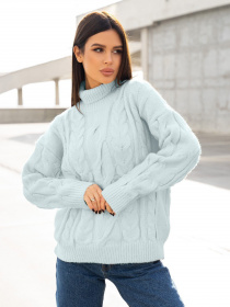 Свитер ISSA Plus модель WN20-378_blue Фото