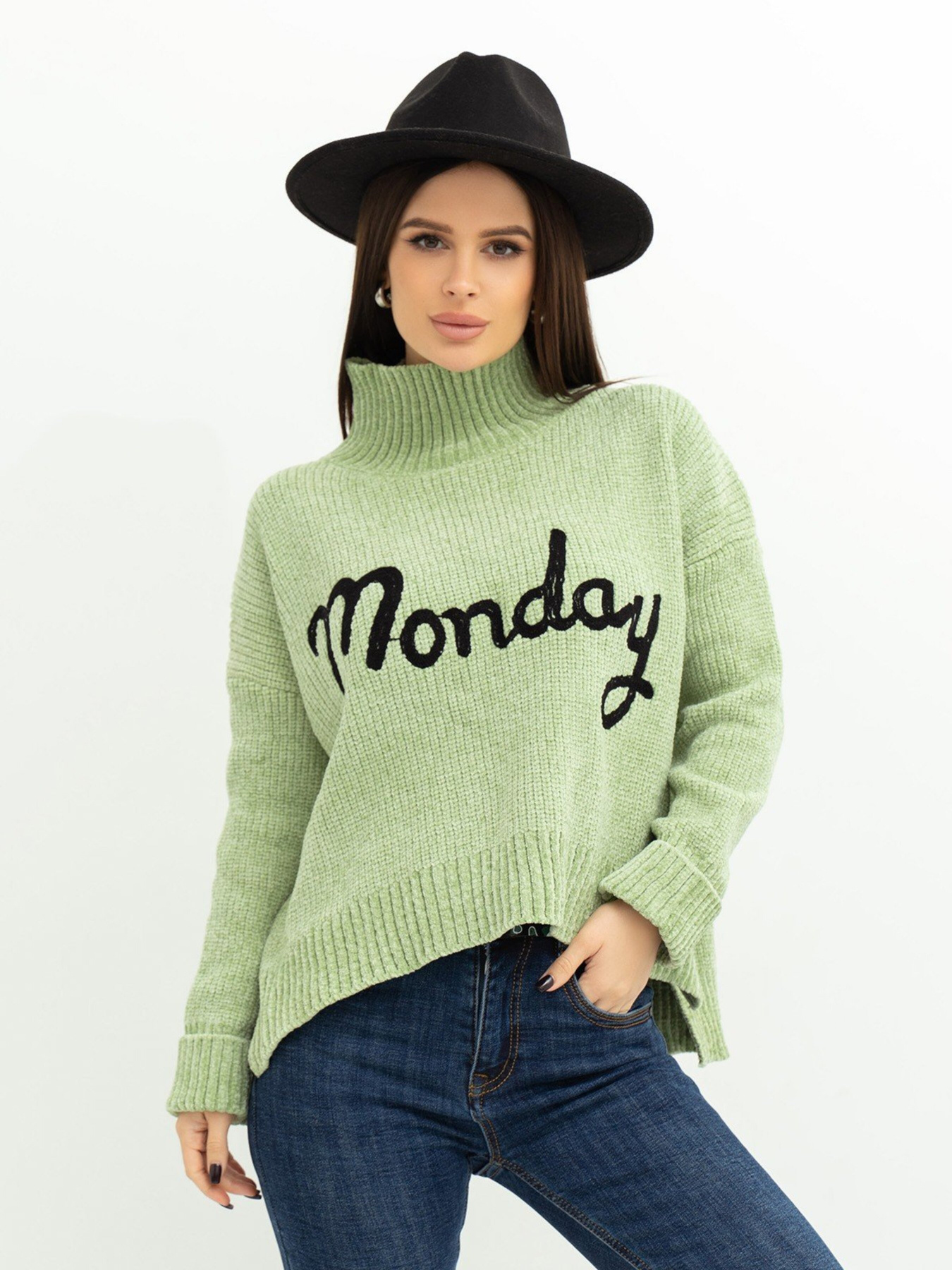 Светр ISSA Plus модель WN20-380_mint Фото