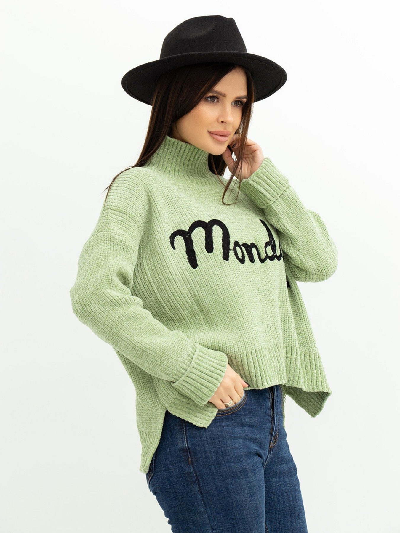 Светр ISSA Plus модель WN20-380_mint Фото