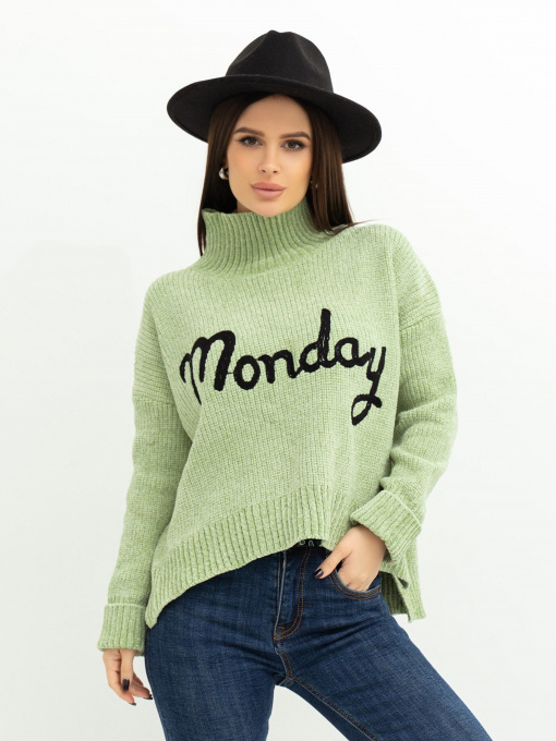 Свитер ISSA Plus модель WN20-380_mint Фото