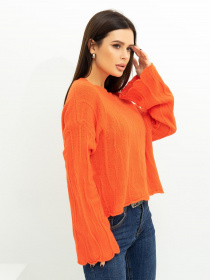 Светр ISSA Plus модель WN20-381_orange Фото