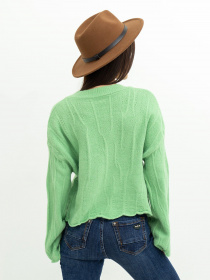 Светр ISSA Plus модель WN20-381_lightgreen Фото