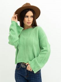 Светр ISSA Plus модель WN20-381_lightgreen Фото