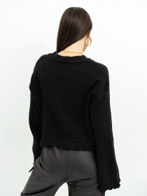 Свитер ISSA Plus модель WN20-381_black Фото