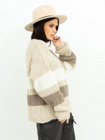 Светр ISSA Plus модель WN20-383_beige Фото