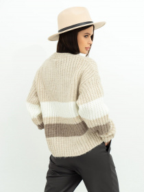 Светр ISSA Plus модель WN20-383_beige Фото