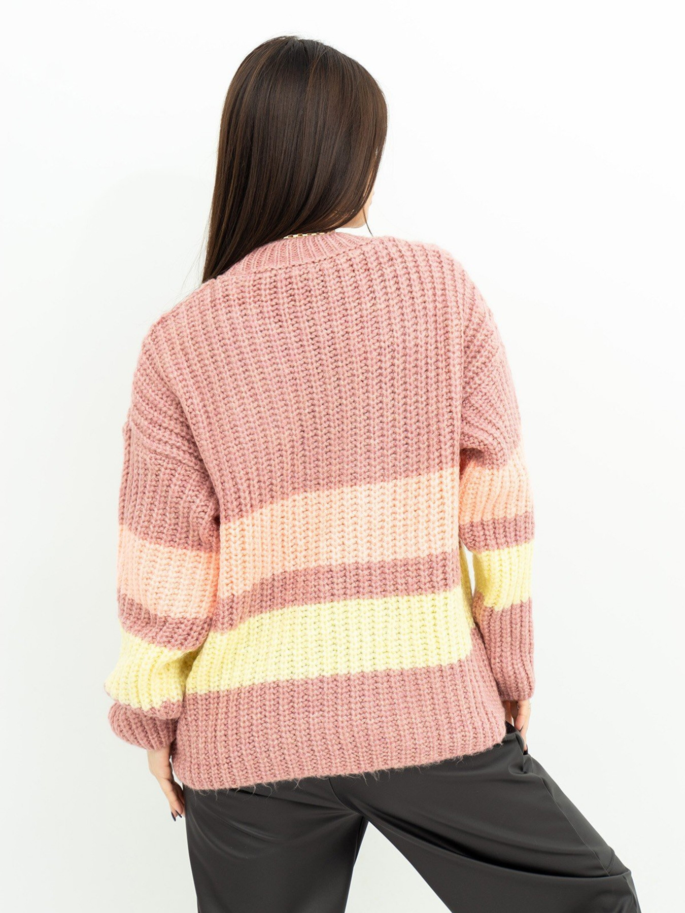 Свитер ISSA Plus модель WN20-383_pink Фото