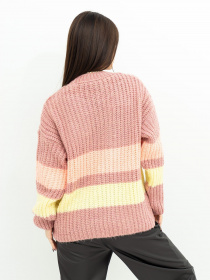 Свитер ISSA Plus модель WN20-383_pink Фото