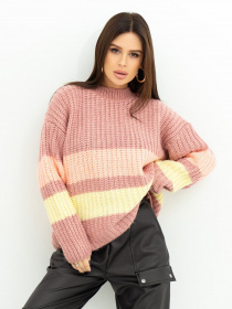 Свитер ISSA Plus модель WN20-383_pink Фото