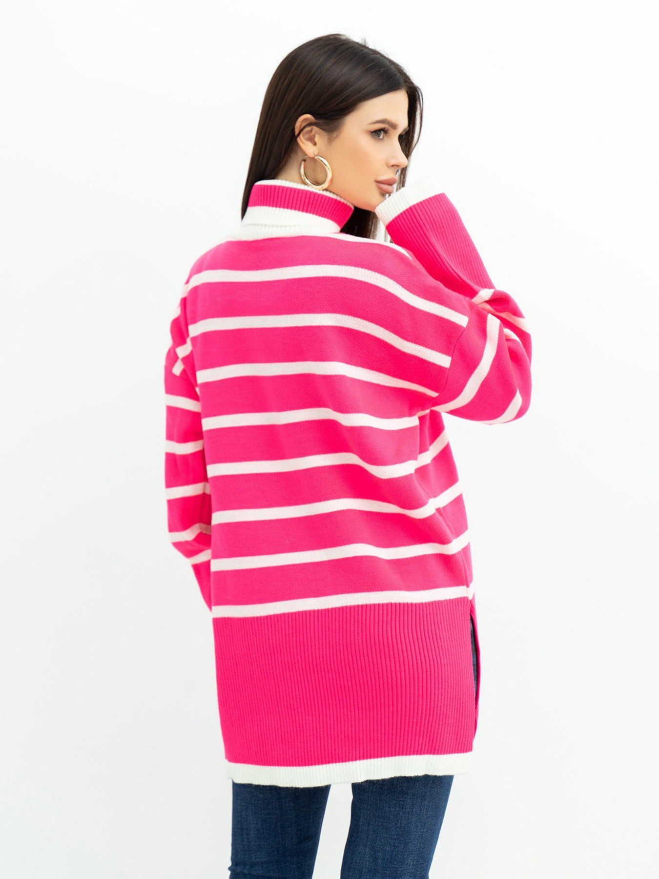 Светр ISSA Plus модель WN20-384_raspberry Светр ISSA Plus модель WN20-384_raspberry Фото