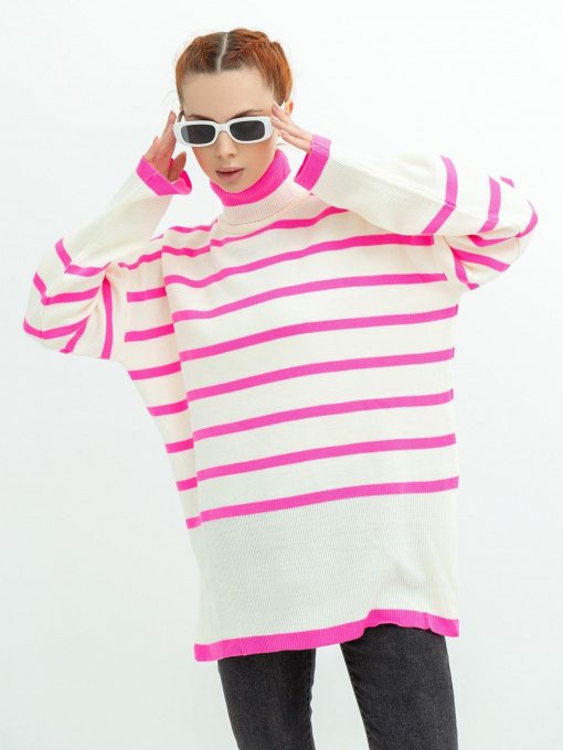 Свитер ISSA Plus модель WN20-384_milky Фото