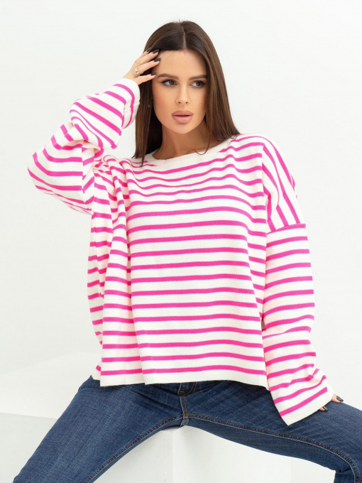 Свитер ISSA Plus модель WN20-385_whitecrimson Фото