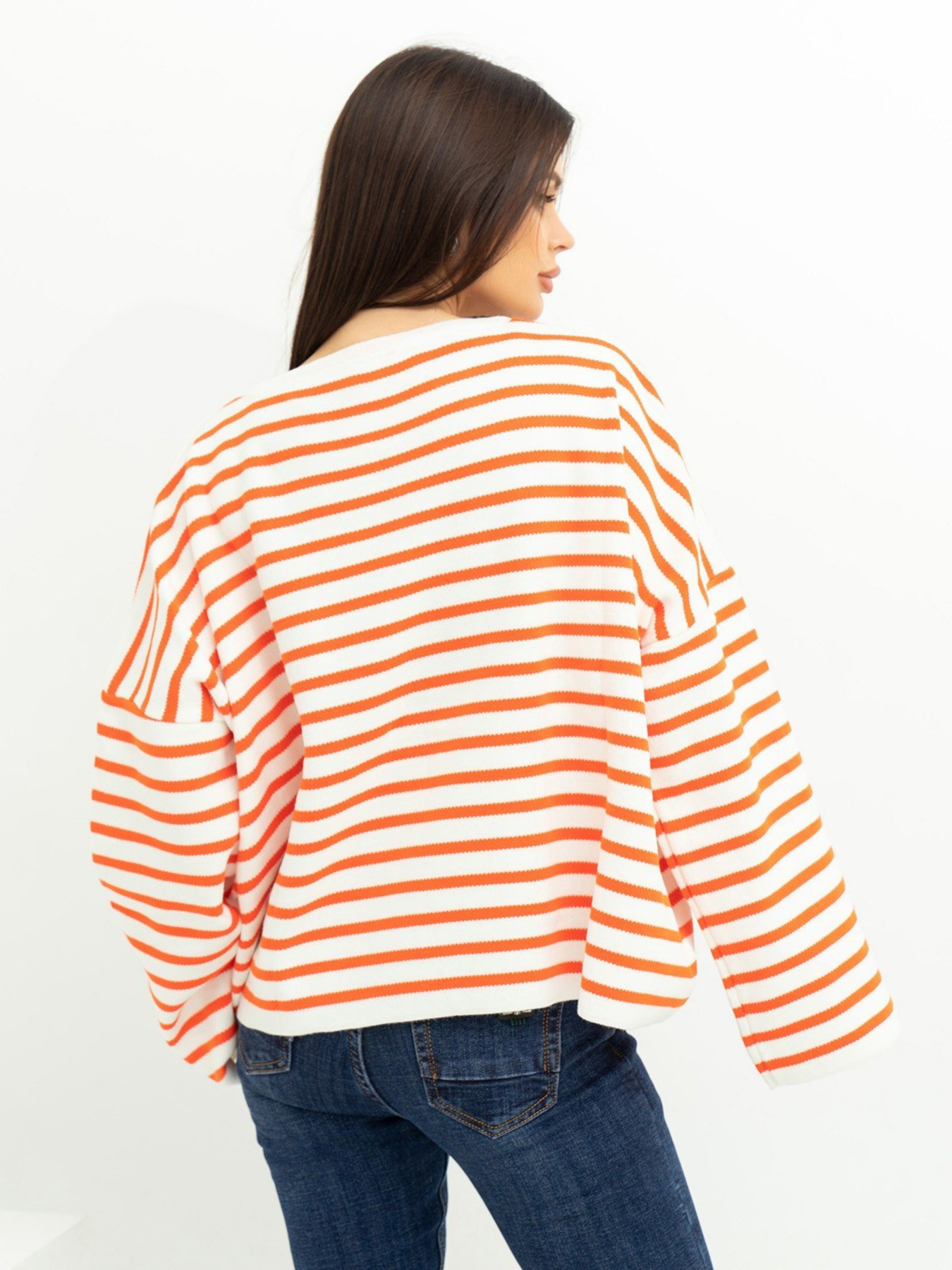 Свитер ISSA Plus модель WN20-385_whiteorange Фото