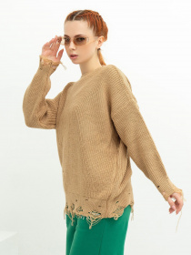 Свитер ISSA Plus модель WN20-387_beige Фото