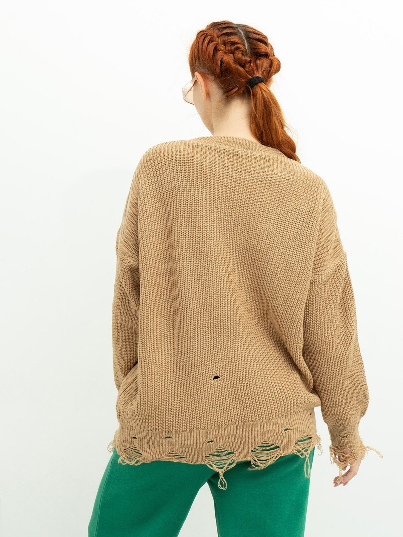 Свитер ISSA Plus модель WN20-387_beige Свитер ISSA Plus модель WN20-387_beige Фото