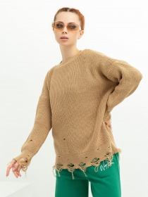 Свитер ISSA Plus модель WN20-387_beige Свитер ISSA Plus модель WN20-387_beige Фото