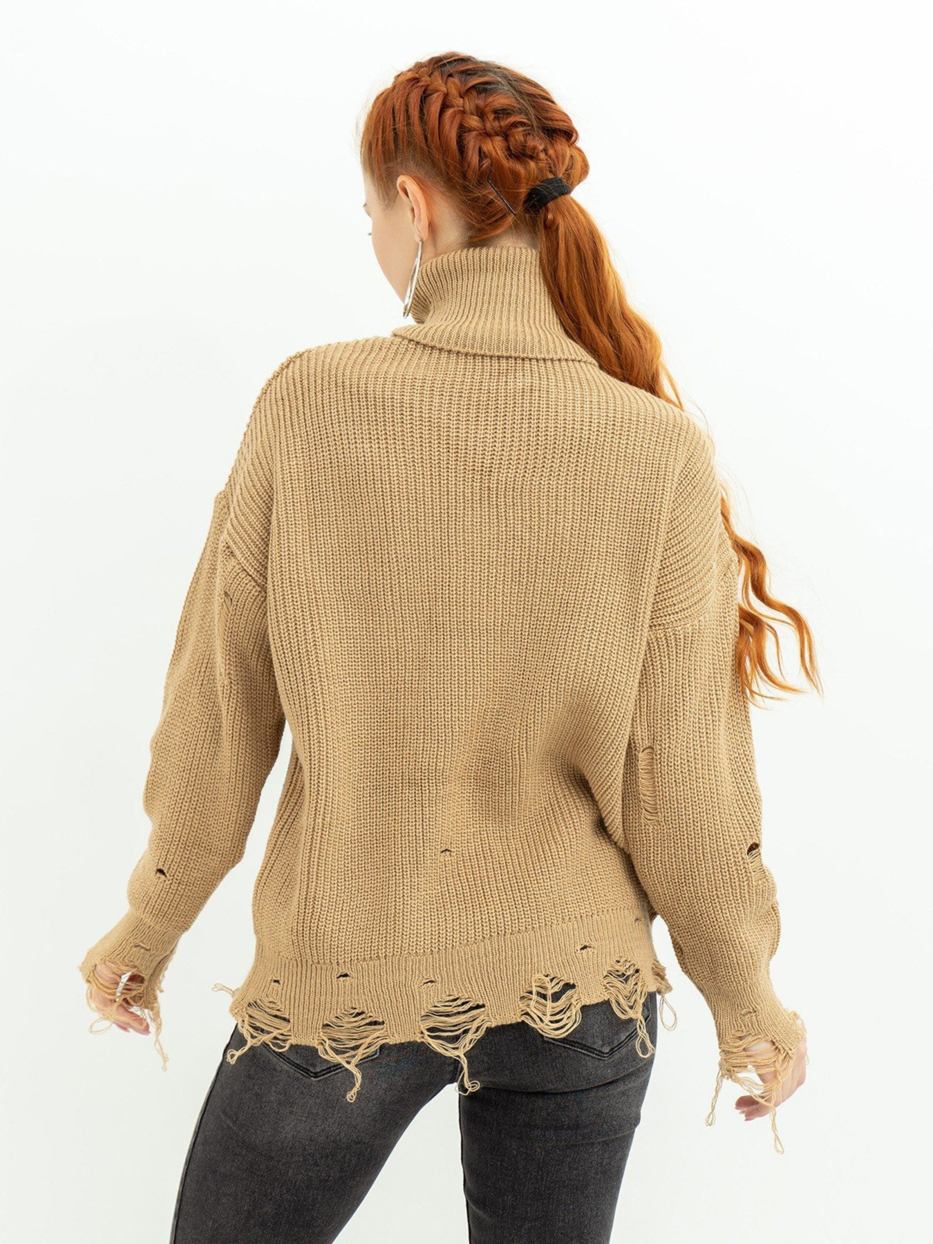 Свитер ISSA Plus модель WN20-388_beige Фото