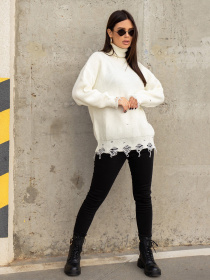 Свитер ISSA Plus модель WN20-388_white Фото