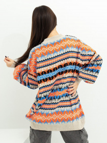 Свитер ISSA Plus модель WN20-389_beige Фото