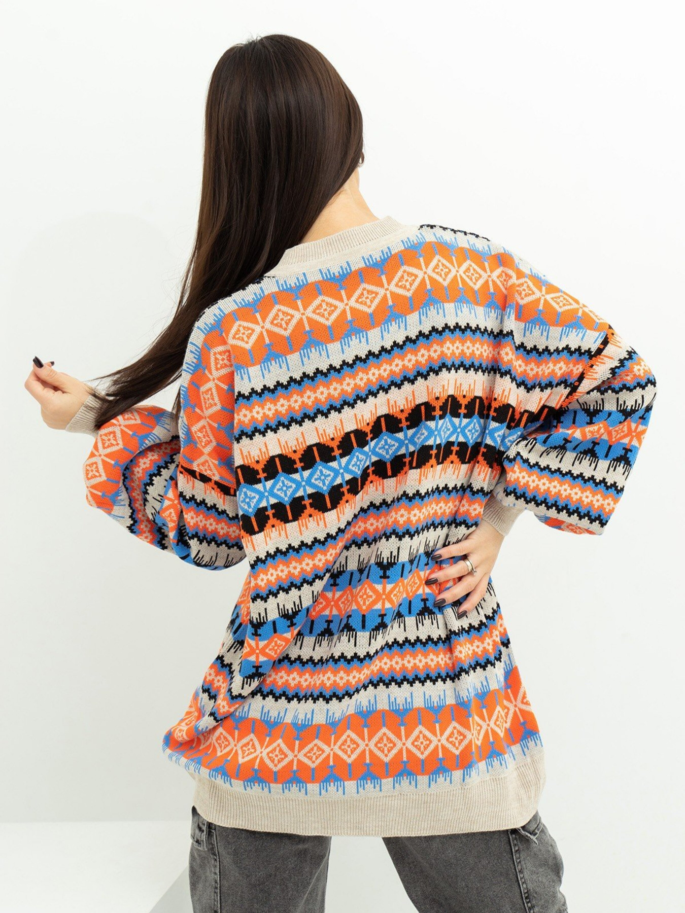 Свитер ISSA Plus модель WN20-389_beige Свитер ISSA Plus модель WN20-389_beige Фото