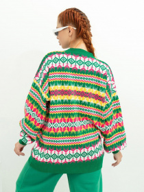 Свитер ISSA Plus модель WN20-389_green Фото