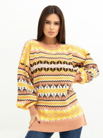 Свитер ISSA Plus модель WN20-389_brown Фото