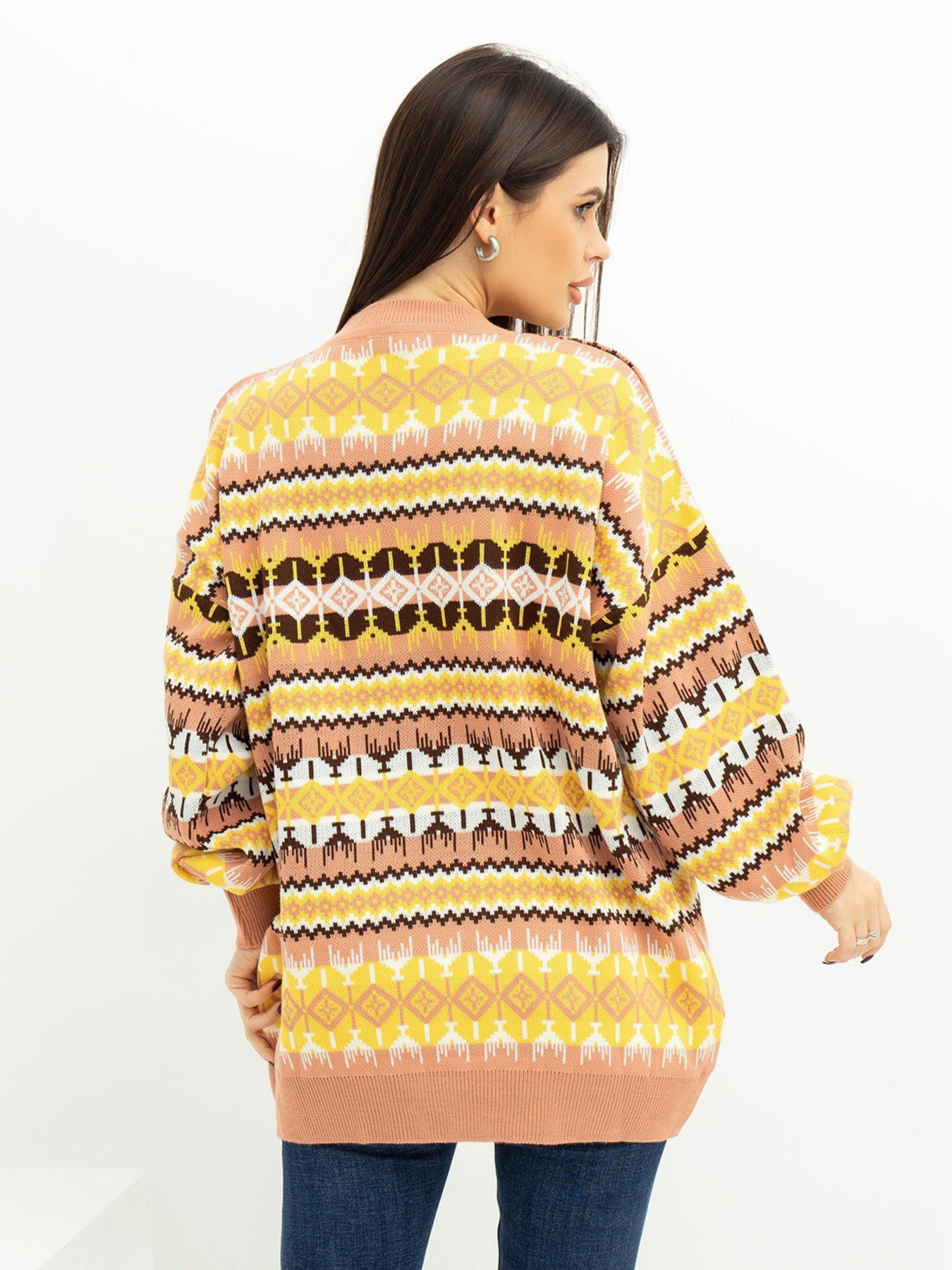 Светр ISSA Plus модель WN20-389_brown Светр ISSA Plus модель WN20-389_brown Фото