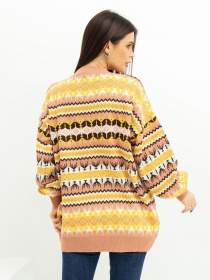 Светр ISSA Plus модель WN20-389_brown Светр ISSA Plus модель WN20-389_brown Фото