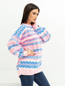 Свитер ISSA Plus модель WN20-389_pink Фото