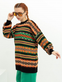 Светр ISSA Plus модель WN20-389_black Фото