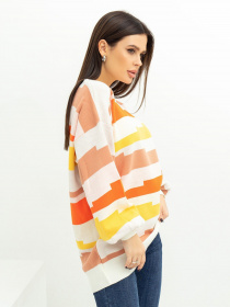 Свитер ISSA Plus модель WN20-390_whiteyellow Фото