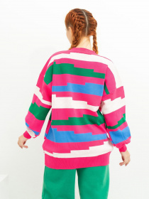 Свитер ISSA Plus модель WN20-390_raspberry Фото