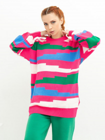 Свитер ISSA Plus модель WN20-390_raspberry Фото