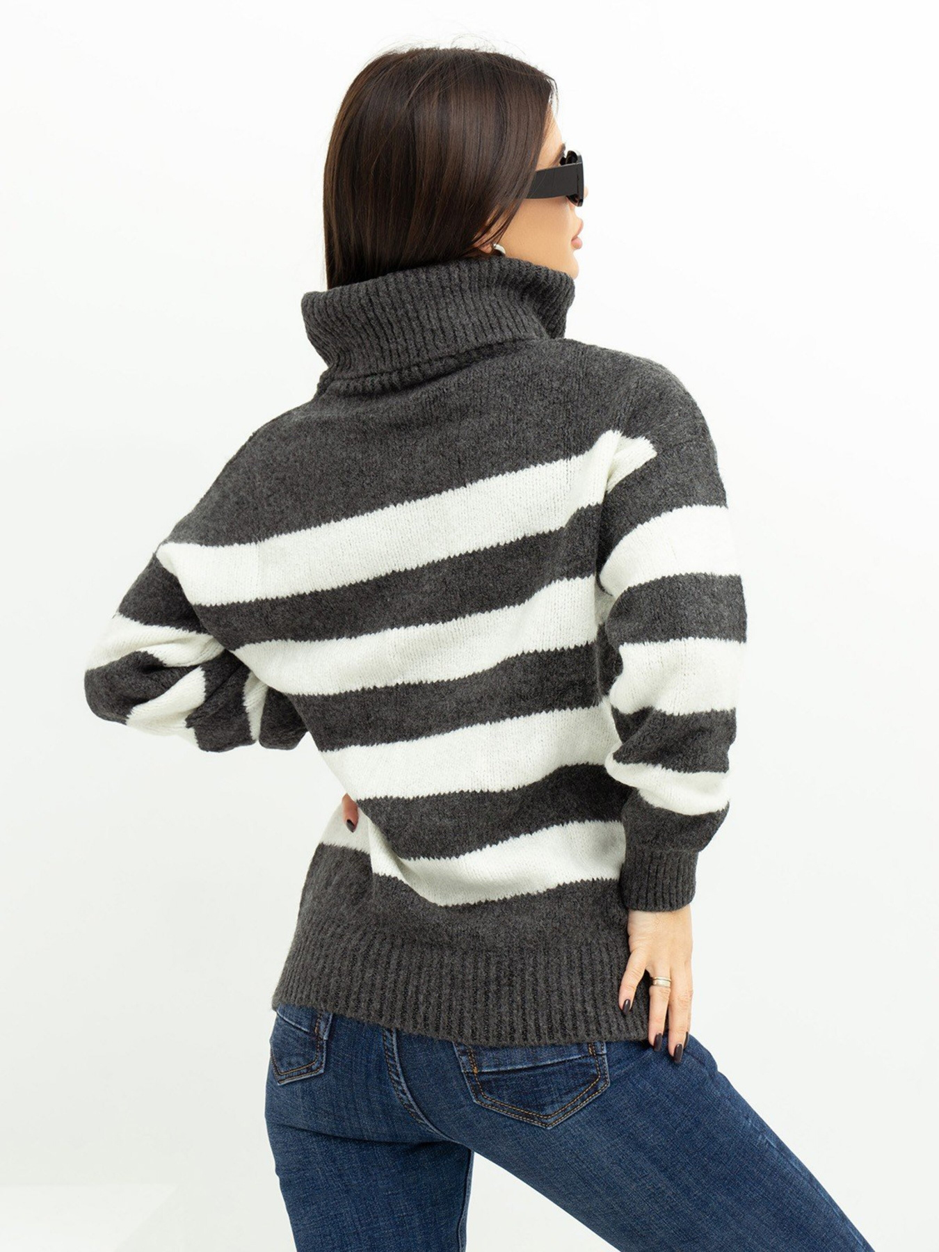 Свитер ISSA Plus модель WN20-391_grey Фото