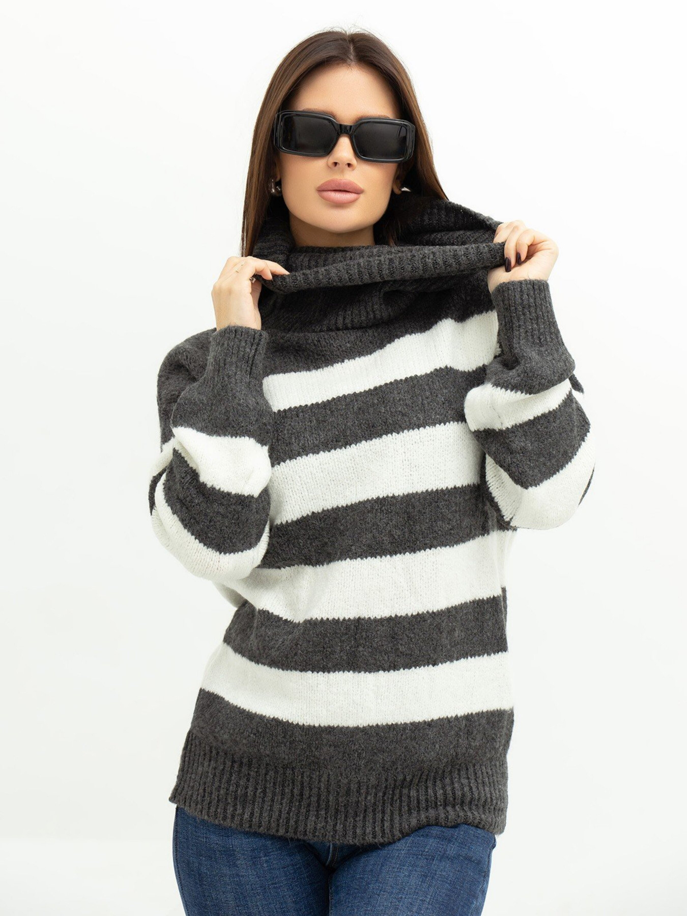 Свитер ISSA Plus модель WN20-391_grey Фото