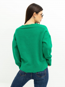 Свитер ISSA Plus модель WN20-392_green Фото