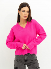 Свитер ISSA Plus модель WN20-392_raspberry Свитер ISSA Plus модель WN20-392_raspberry Фото