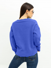 Свитер ISSA Plus модель WN20-392_blue Фото