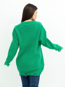 Свитер ISSA Plus модель WN20-393_green Фото