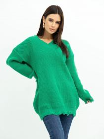 Свитер ISSA Plus модель WN20-393_green Фото