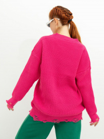 Свитер ISSA Plus модель WN20-393_raspberry Фото