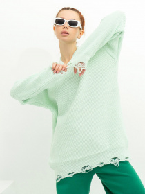 Светр ISSA Plus модель WN20-393_mint Фото