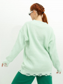 Свитер ISSA Plus модель WN20-393_mint Фото
