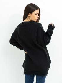 Свитер ISSA Plus модель WN20-393_black Фото