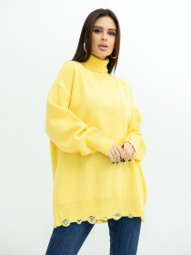 Светр ISSA Plus модель WN20-394_yellow Фото