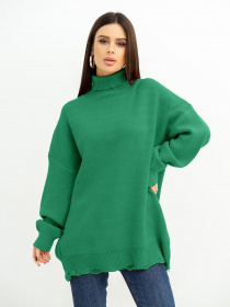 Свитер ISSA Plus модель WN20-394_green Фото